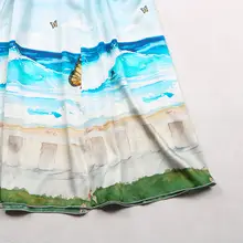 女性用サマーシルクスカート、万能サテン ミディスカート