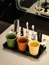 歯ブラシスタンド 洗面台 ユーザーフレンドリー モダンスタイル 実用的