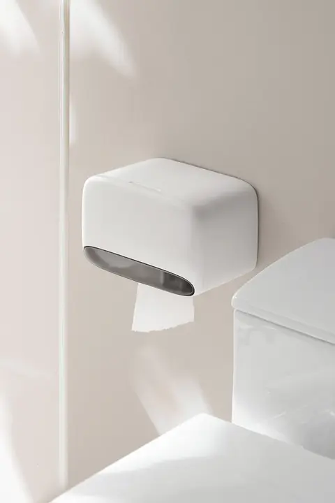 Lazy Corner トイレ用壁掛けペーパータオルボックス【洗面所用・収納ラック付き・吊り下げタイプ】