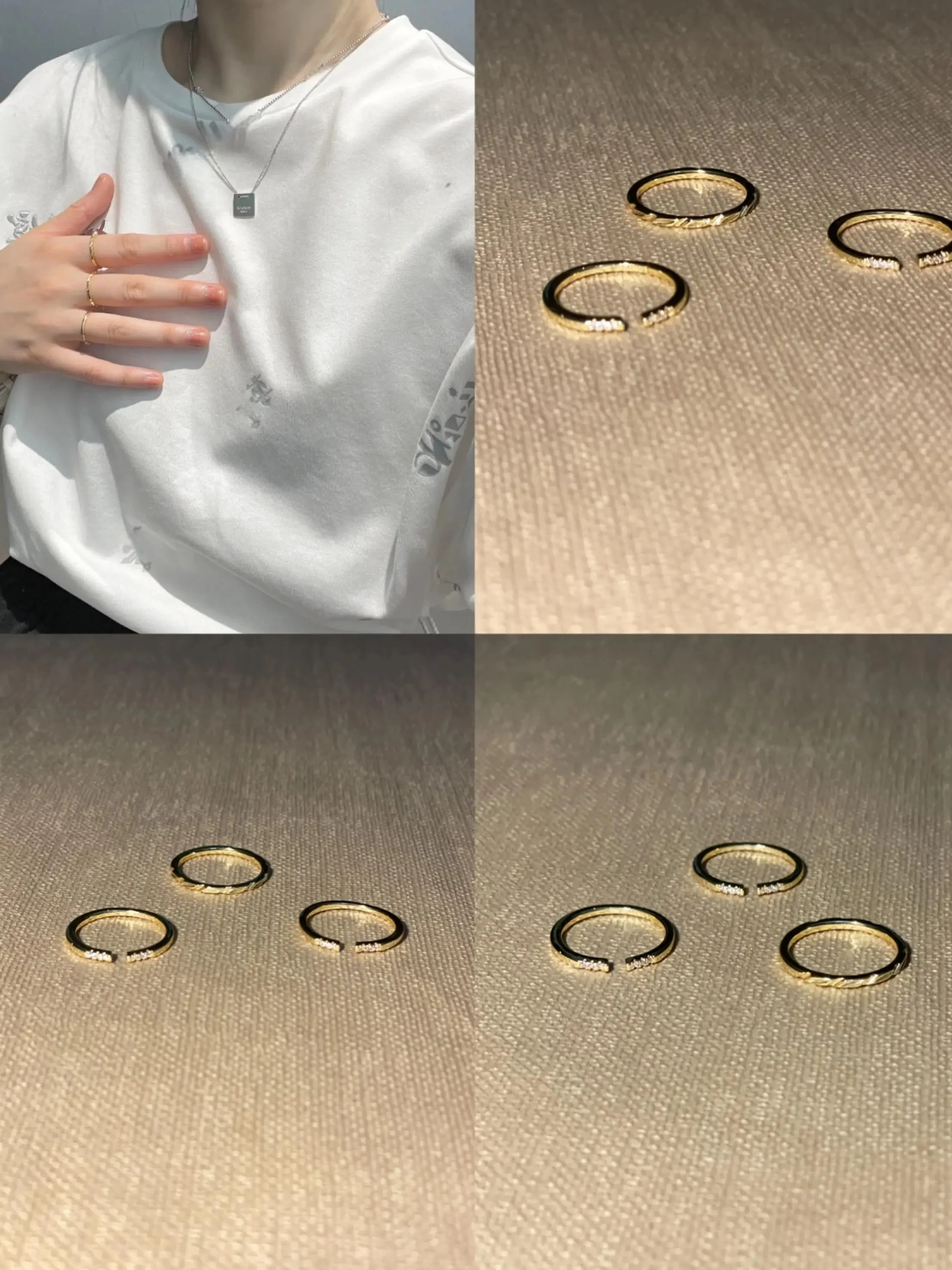 レトロな葉脈模様のスリットリングは、どんなシーンで活躍するの？