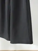 通勤スマートリラックスプレミアムグレーハイウエスト テーラードパンツ