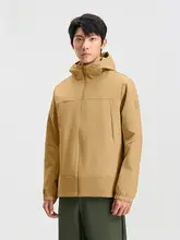 Xtep 防風アウトドアジャケット【メンズ・秋用・軽量・フ ード付き】