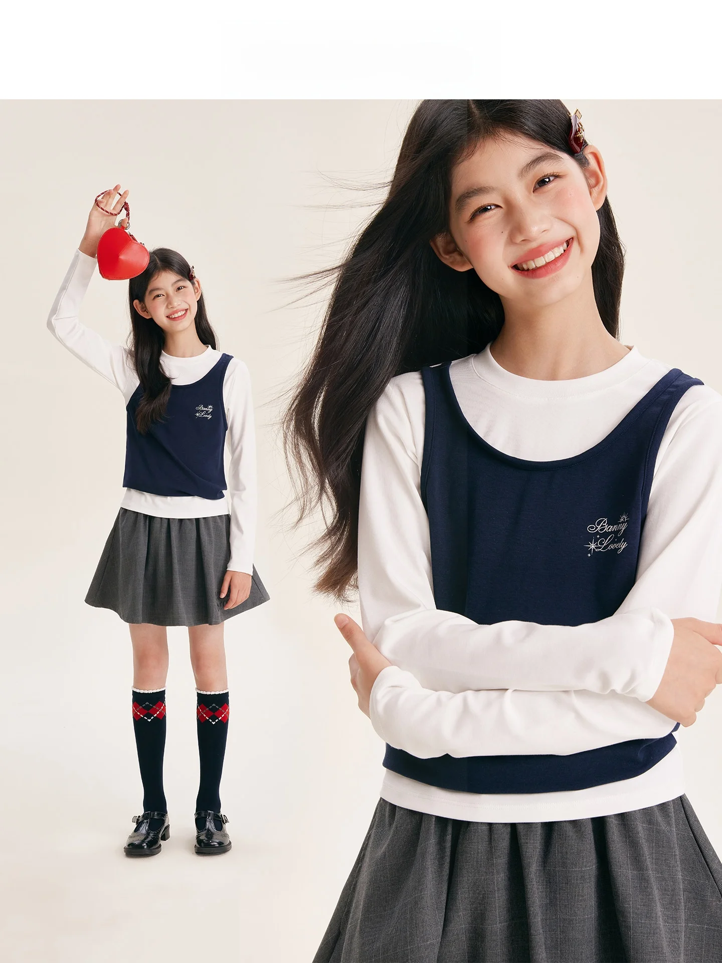 小学生女の子向け長袖Tシャツ：Barry Bannyの二重構造デザインと実用性の検証