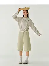 極上の柔らかさコットン製ライトカラー ワイドレッグショートパンツ（セットアップ対応）