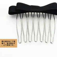 リボンデザインのヘアコーム【お団子ヘア用・トラベル用・髪型整頓】