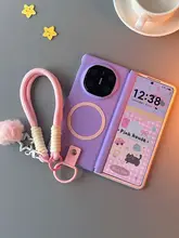 Huawei Mate X6用 薄型全包型ケース【磁気吸着・色分けデザイン・エアバッグスタンド付き】