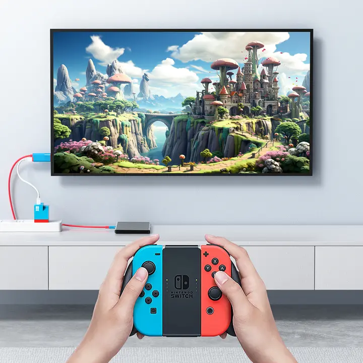Hagibis Nintendo Switch 2 Switch OLED 対応 Type-C 拡張ドック ポータブル HDMI 映像出力 HDR対応 テレビ接続 ゲーム 周辺機器