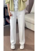 ストレート ジーンズ 女性 2025 新しいハイウエスト痩身