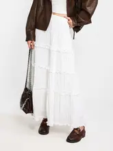 高腰デザインのスカート【春季・エレガント・ケーキシルエット】