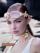 Balneaire 女性用水泳ゴーグル【海星シリーズ・防曇・高透明度・穴あけ不要】