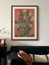 フランス風ヴィンテージアート 壁掛け花卉装飾画【リビング・ダイニング・寝室用】