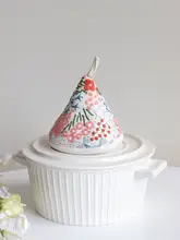 鍋のふたカバー 三角形 耐熱 キッチン 鍋の持ち手 刺繍 ソフトグリップマット
