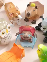 DIYデスクトップ用3Dペーパーキャラクター【カット不要・解消・かわいい・クラフト組み立て】