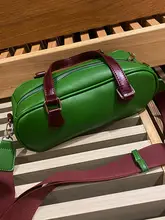 レトロデザイン ボストン風サドルバッグ【色彩豊かな幅広ショルダーストラップ・ショルダー＆クロスボディバッグ】