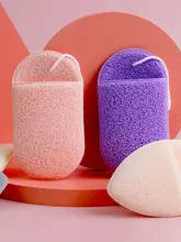 便利なストラップ付き手袋式洗顔スポンジ【極上の柔らかさ・竹炭素材・クレンジング用】