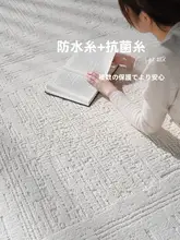 AOVOC シンプルカラー ラグ【フレンチスタイル・防水・リビング用・ベッドサイド・ソファ下】