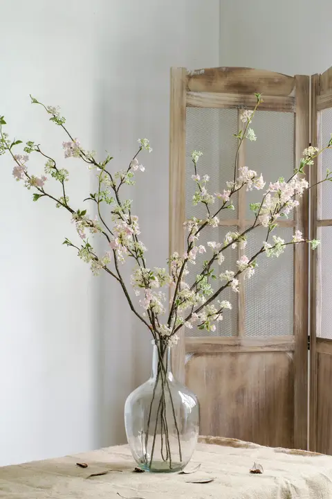 雪柳風の造花ブーケ【インテリア・プラスチック製・家庭用】