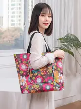 防水タイプの折りたたみ式ショッピングバッグ【ジッパー付き・エコバッグ・手提げ・肩掛け可能】