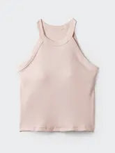 肩ひもの美しいデザイン！レディースショートタンクトップ【ブラトップ・夏用・スタイリッシュ】