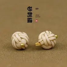 刺繍デザインの中式ボタン【復古スタイル・丸珠・中国結び】