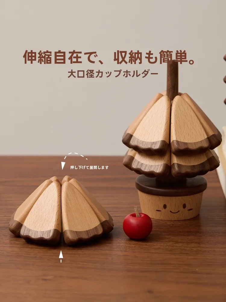 天然木製クリスマスツリー型コーヒーコースターの実際の使い勝手と特徴