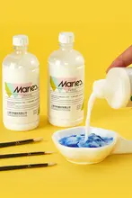 マリ アクリル絵具用調和液 100ml / 500ml【流体画・光沢仕上げ・マットプロテクト・DIYデジタルペインティング用】