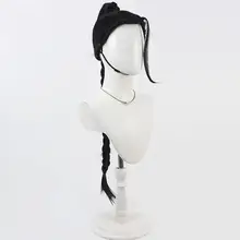 ストリートファイター6 ジャミー コスプレウィッグ【黒いロングブレイド・分体式】