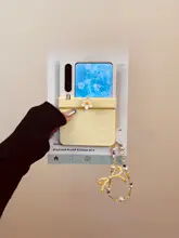 春の小雛菊デザインの折りたたみ式スマホケース【創意回転花デザイン・対応機種多数】