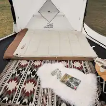 厚手のダブルスリーピングバッグ【秋冬用・アウトドア・居住用】