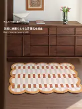 カラフルなヴィンテージ風玄関マット【防滑・家庭用】