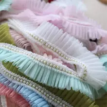 レースの花びらエッジ【極上の柔らかさ・パール装飾・DIY用】（セットアップ対応）