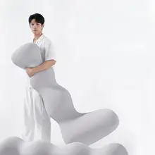 海馬デザインの抱き枕【サイドスリープ用・長方形・アイスシルク・洗濯可能】