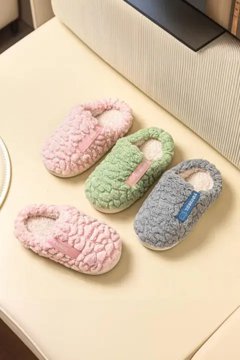 子供用コットンルームシューズ【冬用・ファーボア・男女兼用】（セットアップ対応）