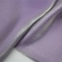 リュリ光沢の浅香芋紫色シルバー糸入り天絲コットン麻サテン生地【ドレス・漢服用】