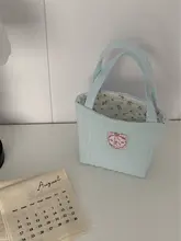 海塩チーズ柄のかわいい花柄トートバッグ【軽量・通勤用】