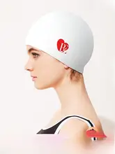 男女兼用 おしゃれな防水スイミングキャップ【シリコン素材・トレーニング用】