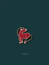 手作り刺繍の小馬ブローチ【高級感あるデザイン・気品あるアクセサリー】