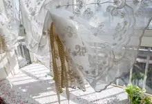 素年 刺繍入りローマンシェード【リフトアップ式・扇形デザイン・リビング・寝室に最適】
