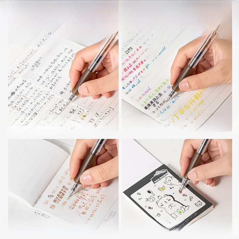 三色ボールペン シャーペン おすすめモデル：得力 カラーボールペン【0.5mm・スムーズインク・学生用・多色セット】