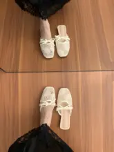 女性用平底ミュール【透気性メッシュ・夏用】