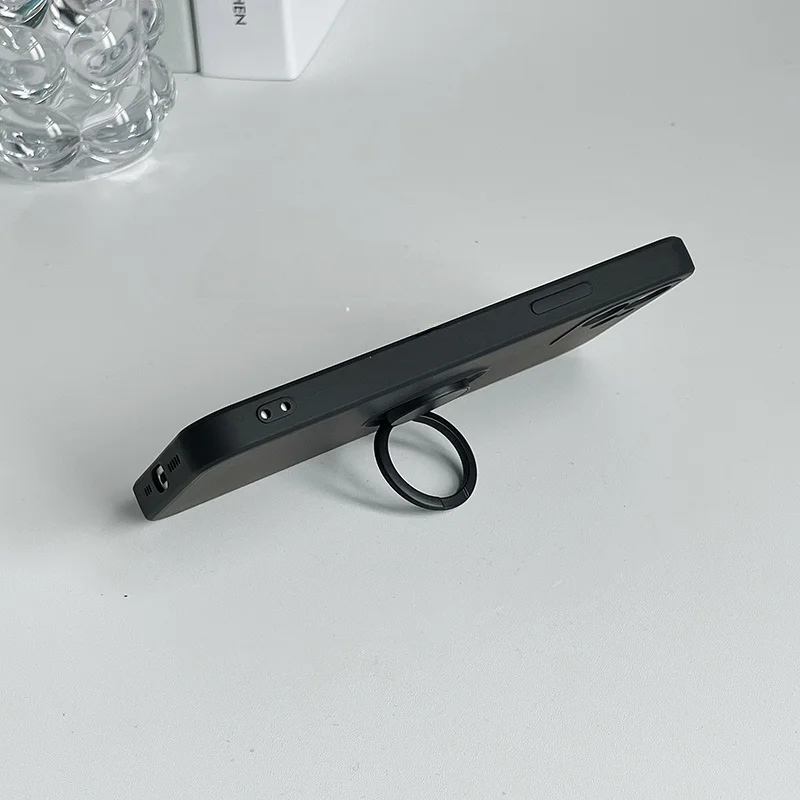 ノッチなし スマホ で見やすい画面を実現するシンプルなリングスタンド付きケース