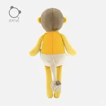 可愛らしい短毛フリースの猿のぬいぐるみ【赤ちゃん用・安眠サポート・出産祝い】