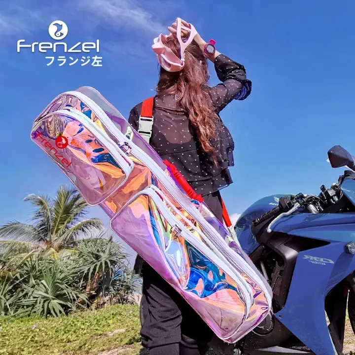 自由潜水用長脚蹼バッグ【乾湿分離・フィンと装備収納】