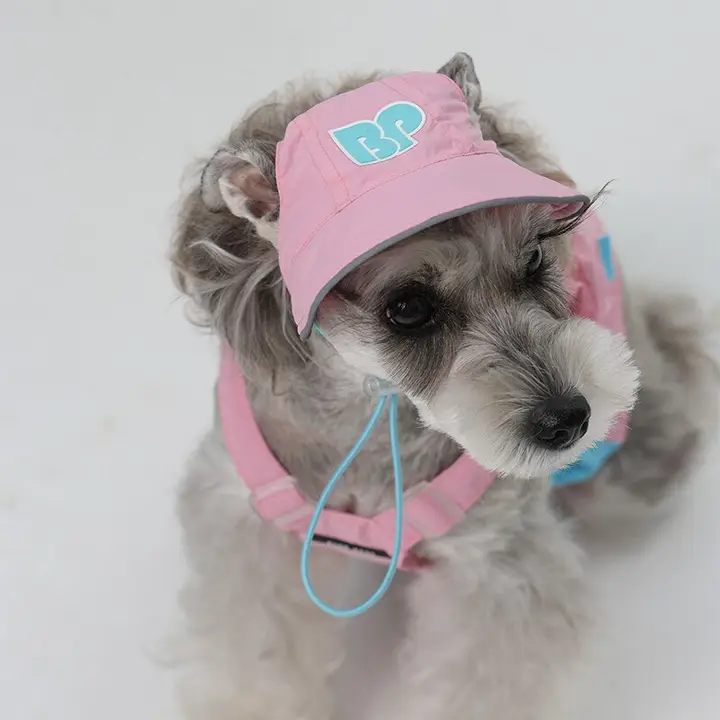 ペット用日除け帽子【犬・猫用・春夏用・耳出しデザイン】