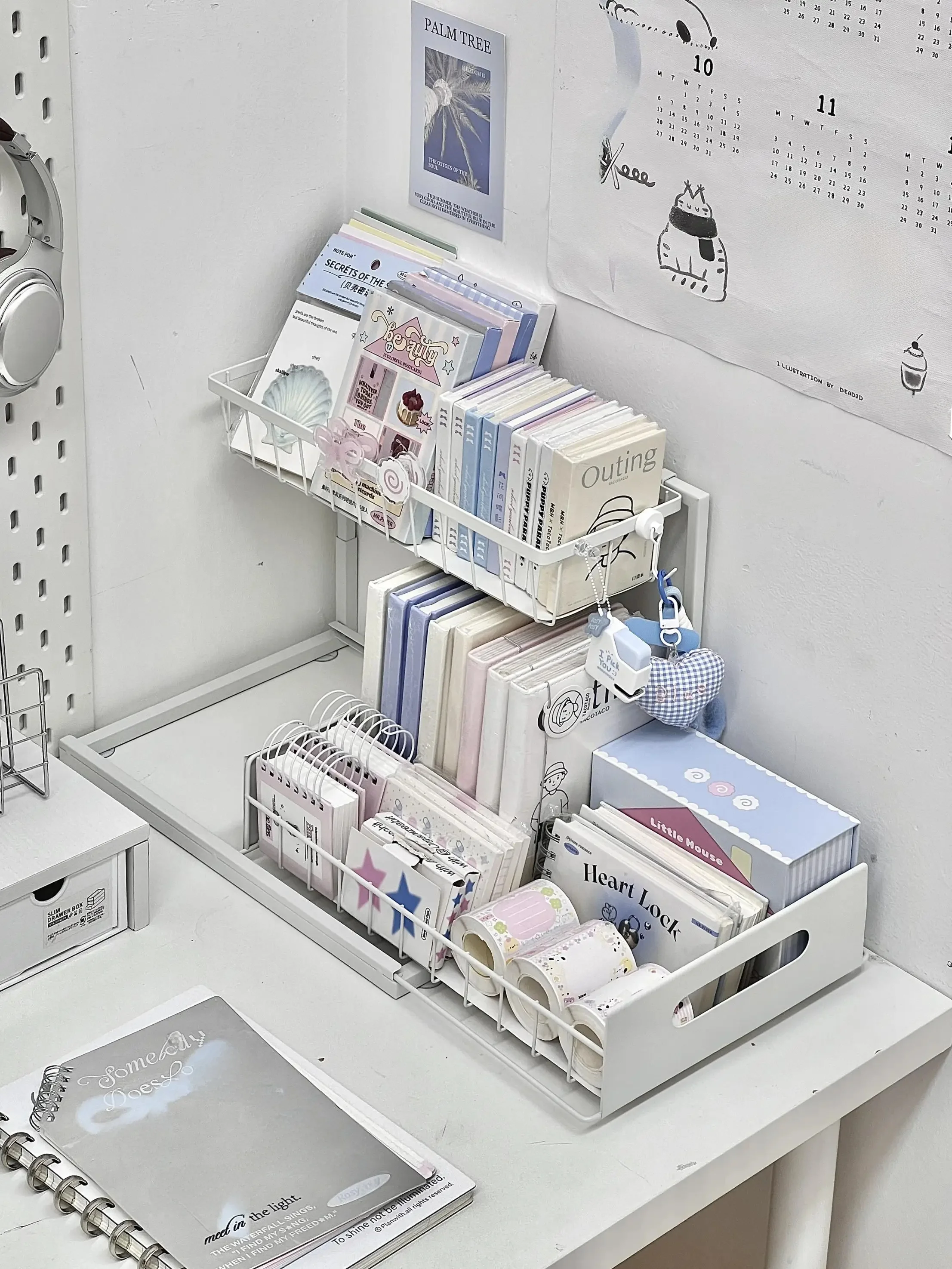 便利な収納：デスク用引き出し式ポップコーン風収納ラックの実用性と設計ポイント