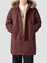 極上の柔らかさの白鹅绒使用 厚手フード付きダウンジャケット【冬用・保温性】