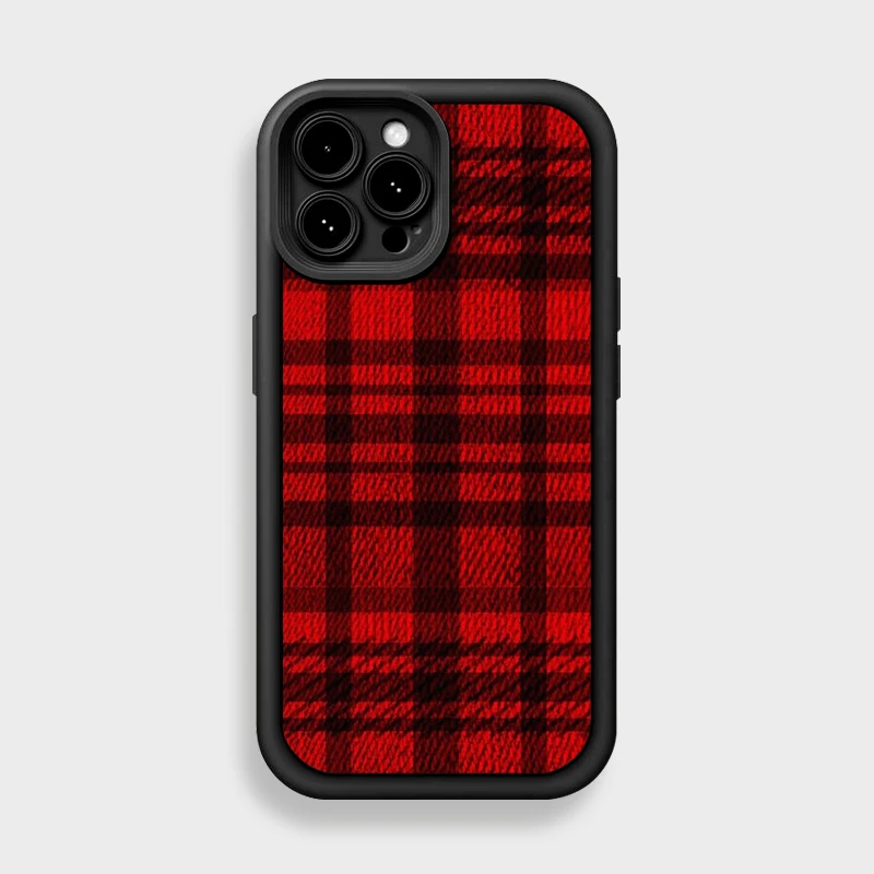 iPhone14 プロ ケース 耐衝撃 最強 おすすめ：クラシックな赤いチェック柄フルカバーの実用性と性能解析