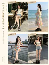 厚底女性用サンダル【夏用・通気性・軽量・外出用】