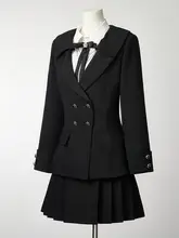 コスプレ衣装 深空ハンター風 黒色スーツ【極上の柔らかさ・月明かりデザイン】（セットアップ対応）