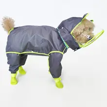 愛犬用レインコート【全身カバー・防水・透明の帽子付き・汚れ防止】（セットアップ対応）
